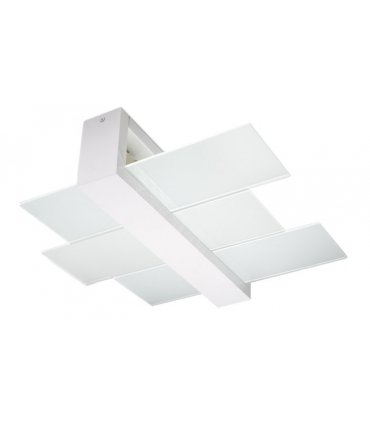 Ceiling Lamp FENIKS 2 White Wood/Glass Modern Lamp Loft Design E27