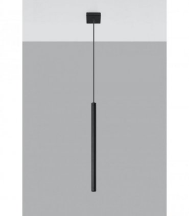 Pendant lamp PASTELO 1 Black Round Tube Shape Spot Modern Loft Design LED G9