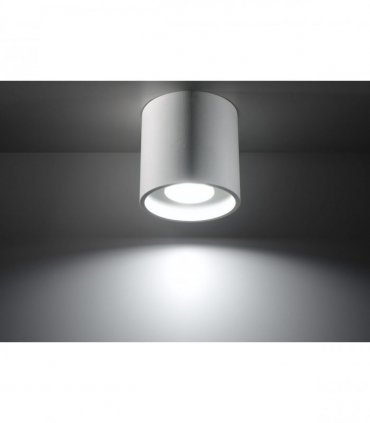 Ceiling Lamp ORBIS 1 White Round Shape Modern Loft Design LED GU10