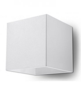 Wall Lamp QUAD 1 White Up/Down Square Shape Modern Loft Design G9