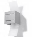 Wall Lamp LORETO Grey Up/Down Square Shape Modern Loft Design G9