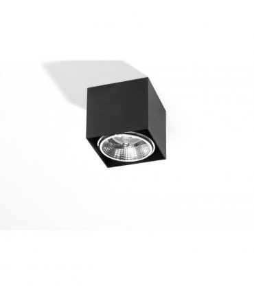 Ceiling Lamp BLAKE Black Square Shape Modern Loft Design GU10