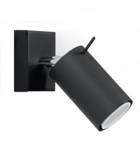 Wall Lamp RING Black Rotating Tube Modern Loft Design GU10