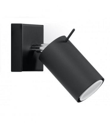 Wall Lamp RING Black Rotating Tube Modern Loft Design GU10
