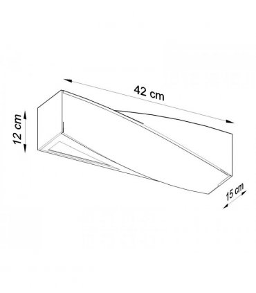 Wall Lamp Ceramic SIGMA Simple Classic Design Paintable LED27