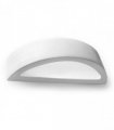 Wall Lamp Ceramic White 38 x 9 x 15 cm Simple Classic Design Paintable LED27