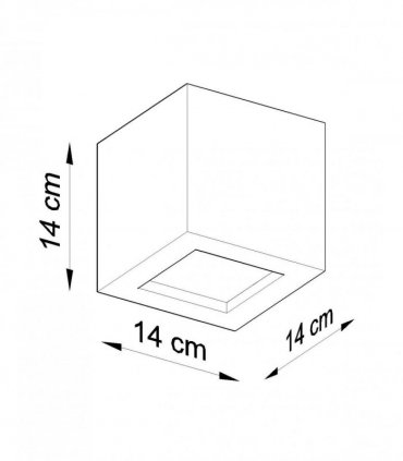 Wall Lamp White Ceramic 15 x 15 x 15 cm Modern Leo Simple Classic Design LED