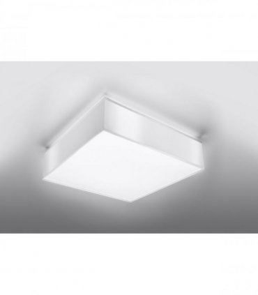 Ceiling Lamp HORUS 35 White Square Shape Loft Design LED E27