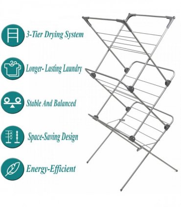 3 Tier Clothes Drying Airer