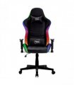 Black Leather Computer Office Gaming Chair with LED Lights