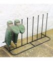 Boot Stand Black Steel Powder Coated 87cm x 29cm x 48cm Holds 4 Pairs Organiser