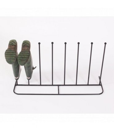 Boot Stand Black Steel Powder Coated 87cm x 29cm x 48cm Holds 4 Pairs Organiser