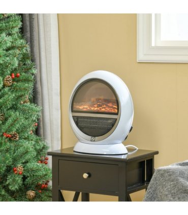 Free standing Electric Fireplace Flame Effect Rotatable Overheating Protection