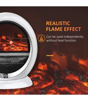 Free standing Electric Fireplace Flame Effect Rotatable Overheating Protection