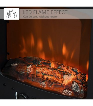 Electric Fireplace Stove Heater  Flame Effect, Overheat Safety Protection