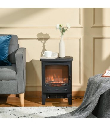 Electric Fireplace Stove Heater  Flame Effect, Overheat Safety Protection