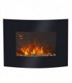 Electric Wall Mounted Fire Place Slimline Plasma Fan Heater Backlit 900/1800W