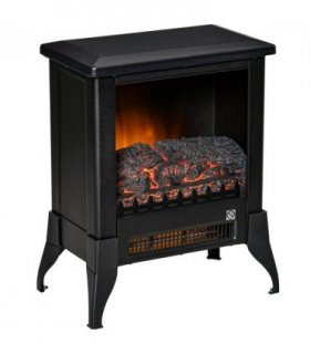 Electric Fireplace Stove Heater Adjustable Temperature and Overheat Protection