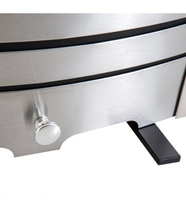 LED Flame Electric Fire Place-Stainless Steel 2KW Pebble Burning Effect Indoor