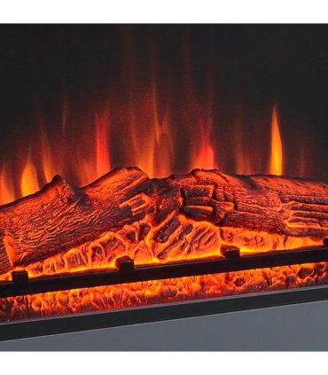 Electric Fireplace Suite Remote Freestanding Fireplace Heater with LED Flame
