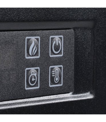 Electric Fireplace Suite Remote Freestanding Fireplace Heater with LED Flame