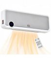 Wall Mounted Downflow Ceramic Heater with 12h  Timer, Remote