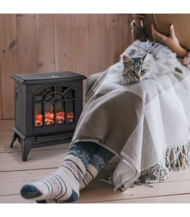 Electric Heater, 1000W/2000W-Black