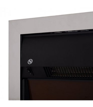 LED Flame Electric Fire Place-Silver | aosom.co.uk