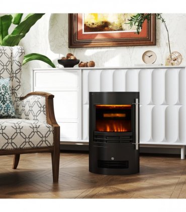 Electric Fireplace Heater 900W/1800W-Black