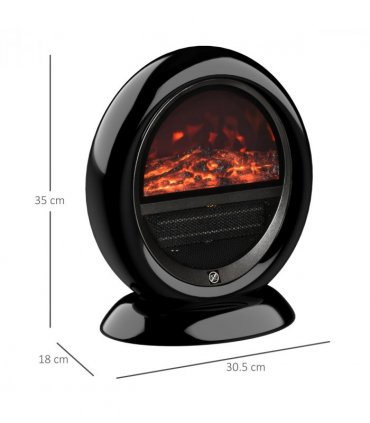 Free standing Electric Fireplace Heater  Rotatable Head Overheating Protection
