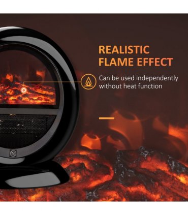 Free standing Electric Fireplace Heater  Rotatable Head Overheating Protection