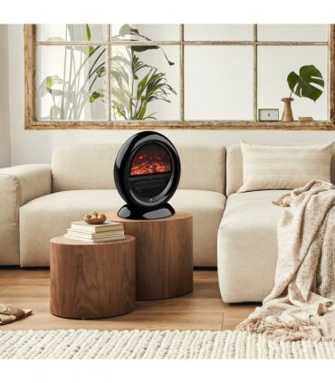 Free standing Electric Fireplace Heater  Rotatable Head Overheating Protection