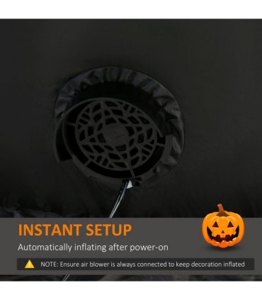 9FT Inflatable Halloween Pumpkin Ghost with Build-in LED Inflatable