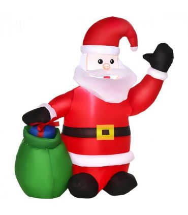 Inflatable Blow up Christmas Santa Claus 4ft LED Yard Holiday Decoration