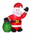 Inflatable Blow up Christmas Santa Claus 4ft LED Yard Holiday Decoration