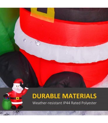 Inflatable Blow up Christmas Santa Claus 4ft LED Yard Holiday Decoration