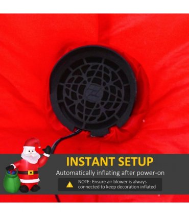Inflatable Blow up Christmas Santa Claus 4ft LED Yard Holiday Decoration