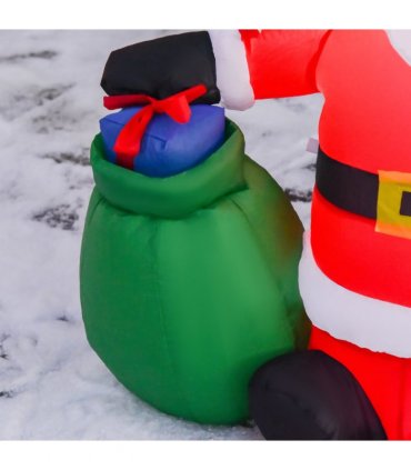 Inflatable Blow up Christmas Santa Claus 4ft LED Yard Holiday Decoration