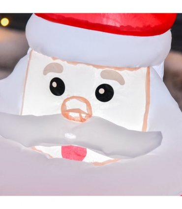 Inflatable Blow up Christmas Santa Claus 4ft LED Yard Holiday Decoration