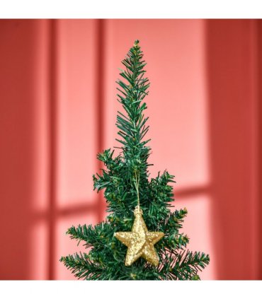 1.8m 6ft Artificial Pine Pencil Slim Tall Christmas Tree with 390 Branch Tips