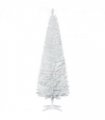 1.8m 6ft Artificial Pine Pencil Slim Christmas Tree with 390 Branch Tips White