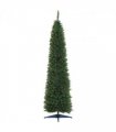 2.1m 7ft Artificial Pine Pencil Slim Christmas Tree 499 Branch Tips with Stand