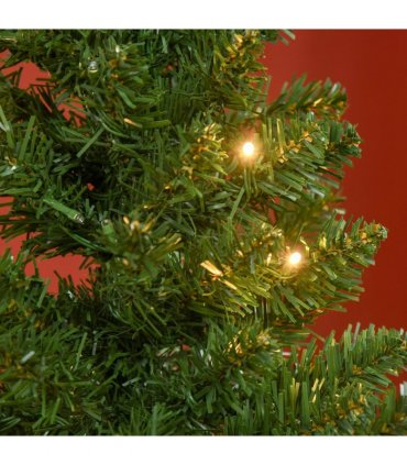 4 Feet Christmas Tree Warm White LED Light Holiday Home Decoration, Green