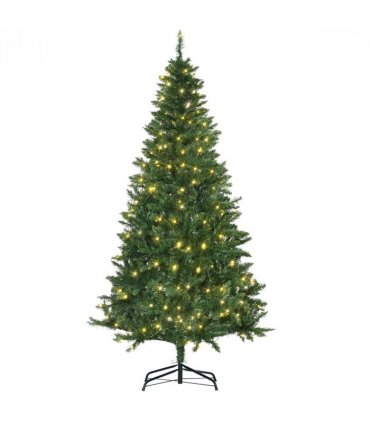 6 Feet Christmas Tree Warm White LED Light Holiday Home Decoration, Green