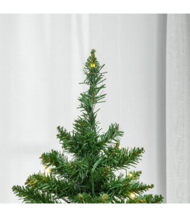 6 Feet Christmas Tree Warm White LED Light Holiday Home Decoration, Green