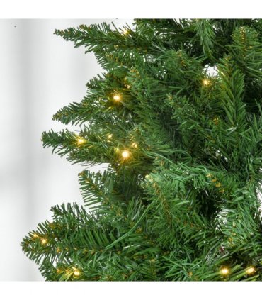 6 Feet Christmas Tree Warm White LED Light Holiday Home Decoration, Green
