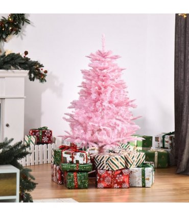 4FT Artificial Christmas Tree Holiday Xmas Automatic Open for Home Party Pink