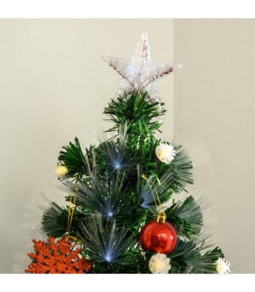 6ft White Light Christmas Tree 90 LEDs Star Topper Tri-Base Pre-Lit Home
