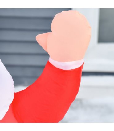 4ft Inflatable Christmas Santa Claus Gift with LED Xmas  Holiday Outdoor