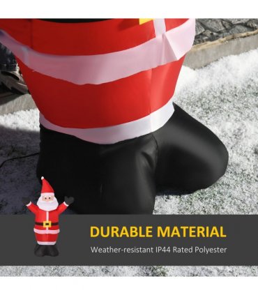 4ft Inflatable Christmas Santa Claus Xmas Deco 1 LED Air Blown Yard Outdoor